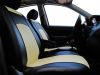 Housse siège voiture sur mesure Fiat 500 Hybride Damier noir et bleu