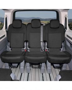Housses de siège auto Tailor Made pour Volkswagen T7 Multivan à partir de 2021 (sièges 1+1+1 pour la 2e ou la 3e rangée de sièges)
