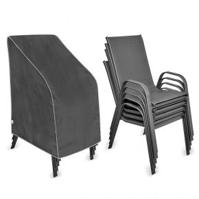Housse pour chaises de jardin, gris graphite (70 x 95 x 58 cm)