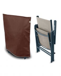 Housse pour chaise pliante de jardin, marron (73 x 90 cm)