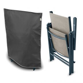 Housse pour chaise pliante de jardin, gris graphite (73 x 90 cm)