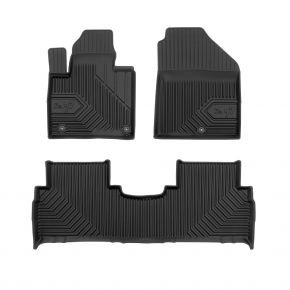 3D Tapis en caoutchouc No.77 pour KIA SORENTO III, 1. et 2. rangée 2015-2020 (3 pcs)