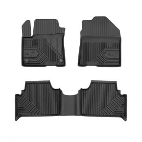 3D Tapis en caoutchouc No.77 pour HYUNDAI KONA Electric 2018-up (4 pcs)