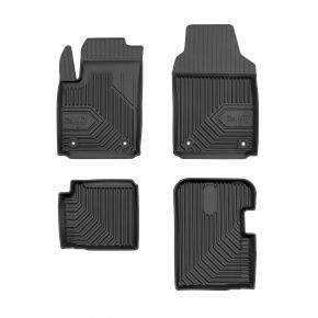 3D Tapis en caoutchouc No.77 pour Fiat 500 hatchback, hybrid à partir de 2020 (4 pcs)