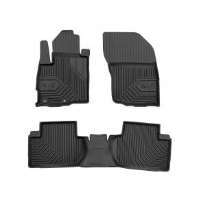 3D Tapis en caoutchouc No.77 pour Mitsubishi Outlander II 2006-2012 (3 pcs)
