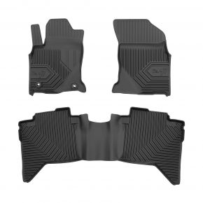 3D Tapis en caoutchouc No.77 pour Toyota Hilux VIII pickup, Active 2015-2026 (3 pcs)