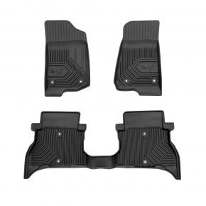 3D Tapis en caoutchouc No.77 pour Jeep Wrangler 4xe à partir de 2021 (3 pcs)