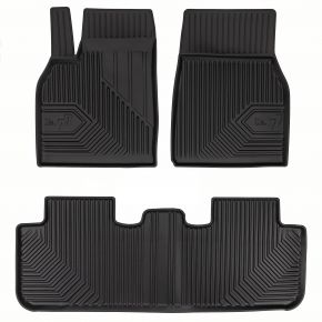 3D Tapis en caoutchouc No.77 pour Tesla Model Y crossover, après restylage à partir de 2025 (3 pcs)