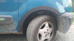 Extensions d'ailes en plastique pour Nissan Kubistar (1998-2008), version 4 portes