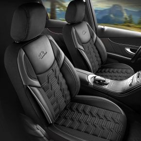 Housses de siège BERLIN noir-gris compatibles avec ALFA ROMEO 146