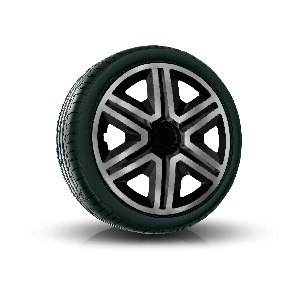 Enjoliveurs pour RENAULT 14", ACTION DOUBLECOLOR GRAPHITE-NOIR 4 pcs