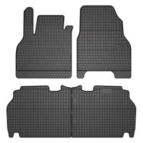 Tapis de voiture pour Renault Kangoo II combivan, 1re et 2e rangée 4 pcs 2007-2021