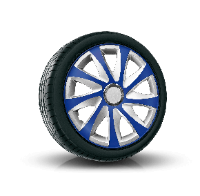 Enjoliveurs pour MITSUBISHI 15", DRIFT EXTRA bleu-argent  4pcs