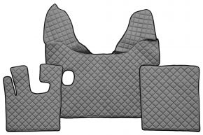 Tapis en simili cuir Q pour DAF XF 105 (01.2006-12.2013) - manuelle - Gris