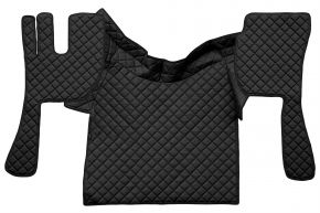 Tapis en simili cuir Q pour VOLVO FH 3 (01.2009-12.2012) - automatique/manuelle - Noir