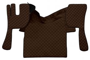 Tapis en simili cuir Q pour VOLVO FH 3 (01.2009-12.2012) - automatique/manuelle - Marron