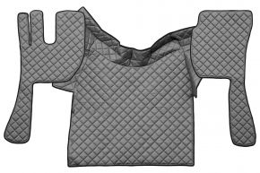 Tapis en simili cuir Q pour VOLVO FH 3 (01.2009-12.2012) - automatique/manuelle - Gris
