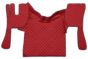 Tapis en simili cuir Q pour VOLVO FH 3 (01.2009-12.2012) - automatique/manuelle - Rouge