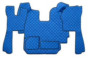 Tapis en simili cuir Q pour SCANIA R (01.2005-12.2010) - automatique - Bleu
