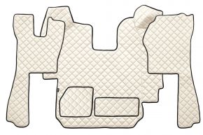Tapis en simili cuir Q pour SCANIA R (01.2005-12.2010) - automatique - Beige clair