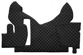 Tapis en simili cuir Q pour RENAULT PREMIUM II (01.2005-12.2013) - Noir