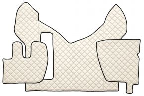 Tapis en simili cuir Q pour RENAULT PREMIUM II (01.2005-12.2013) - Beige clair