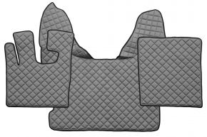 Tapis en simili cuir Q pour DAF XF 105 (01.2006-12.2013) - automatique - Gris