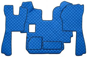 Tapis en simili cuir Q pour SCANIA R (01.2005-12.2010) - manuelle - Bleu