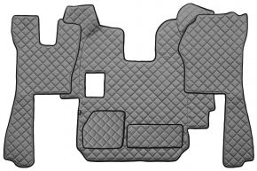 Tapis en simili cuir Q pour SCANIA R (01.2005-12.2010) - manuelle - Gris