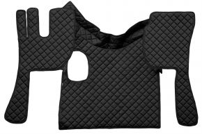 Tapis en simili cuir Q pour VOLVO FH 3 (01.2009-12.2012) - manuelle - Noir