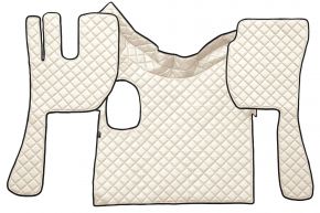 Tapis en simili cuir Q pour VOLVO FH 3 (01.2009-12.2012) - manuelle - Beige clair