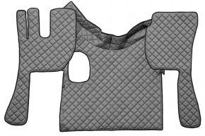 Tapis en simili cuir Q pour VOLVO FH 3 (01.2009-12.2012) - manuelle - Gris