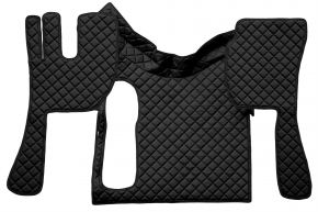 Tapis en simili cuir Q pour VOLVO FH 3 (01.2009-12.2012) - manuelle - grande ouverture - Noir