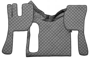 Tapis en simili cuir Q pour VOLVO FH 3 (01.2009-12.2012) - manuelle - grande ouverture - Gris