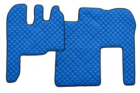 Tapis en simili cuir Q pour RENAULT MAGNUM MILLENIUM (01.2002-12.2007) - Bleu