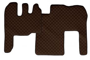 Tapis en simili cuir Q pour RENAULT MAGNUM MILLENIUM (01.2002-12.2007) - Marron