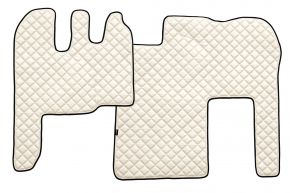 Tapis en simili cuir Q pour RENAULT MAGNUM MILLENIUM (01.2002-12.2007) - Beige clair