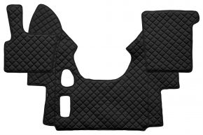 Tapis en simili cuir Q pour DAF XF 95 (01.1997-12.2005) - manuelle - Noir