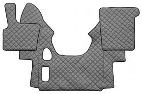 Tapis en simili cuir Q pour DAF XF 95 (01.1997-12.2005) - manuelle - Gris