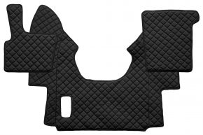 Tapis en simili cuir Q pour DAF XF 95 (01.1997-12.2005) - automatique - Noir