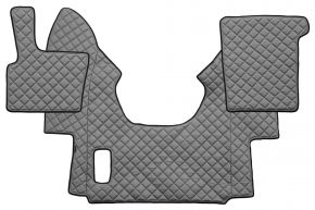 Tapis en simili cuir Q pour DAF XF 95 (01.1997-12.2005) - automatique - Gris
