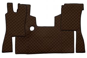 Tapis en simili cuir Q pour SCANIA 4 (01.1995-12.2004) - Marron
