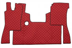 Tapis en simili cuir Q pour SCANIA 4 (01.1995-12.2004) - Rouge