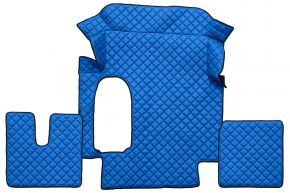 Tapis en simili cuir Q pour MAN TGA (01.2000-12.2010) - Bleu