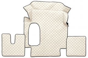 Tapis en simili cuir Q pour MAN TGA (01.2000-12.2010) - Beige clair