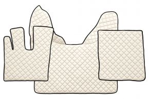 Tapis en simili cuir Q pour DAF XF 106 (01.2014-09.2021) - automatique - Beige clair