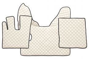 Tapis en simili cuir Q pour DAF XF 106 (01.2014-09.2021) - manuelle - Beige clair