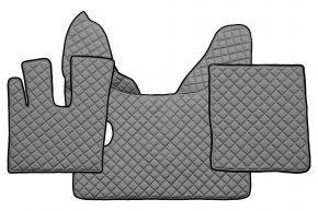 Tapis en simili cuir Q pour DAF XF 106 (01.2014-09.2021) - manuelle - Gris