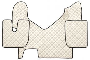 Tapis en simili cuir Q pour IVECO STRALIS HI-WAY (01.2013-12.2016) - automatique - Beige clair