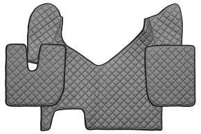 Tapis en simili cuir Q pour IVECO STRALIS HI-WAY (01.2013-12.2016) - automatique - Gris